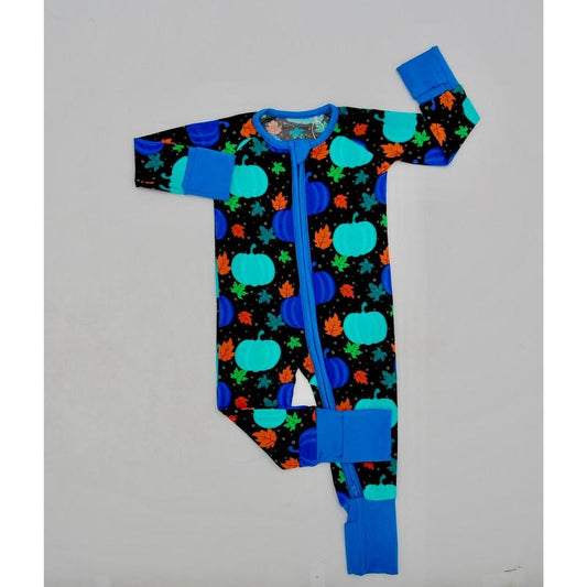 Blue Pumpkin Bamboo Zippy Pajamas