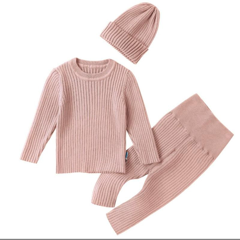 L.W. Clothing Company Organic Cotton 3-Piece Baby & Toddler Outfit - Lightweight, Comfortable, and Machine Washable for All Seasons