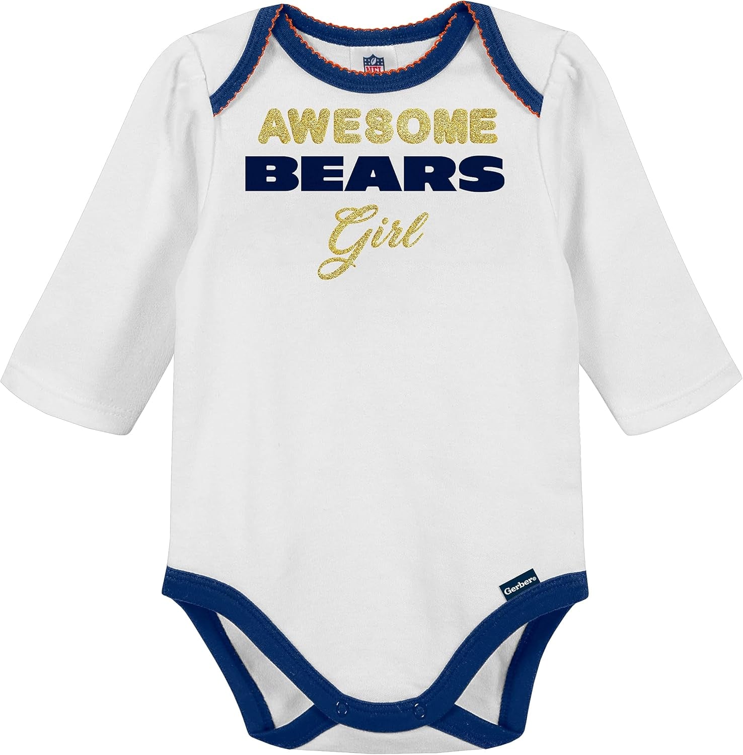 Adorable NFL Team Footed Pant and Bodysuit Gift Set for Baby Girls